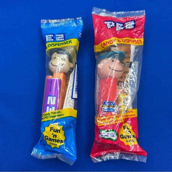 2 Vintage Charlie Brown & Lucy Peanuts Pez Dispensers - Picture 1 of 3